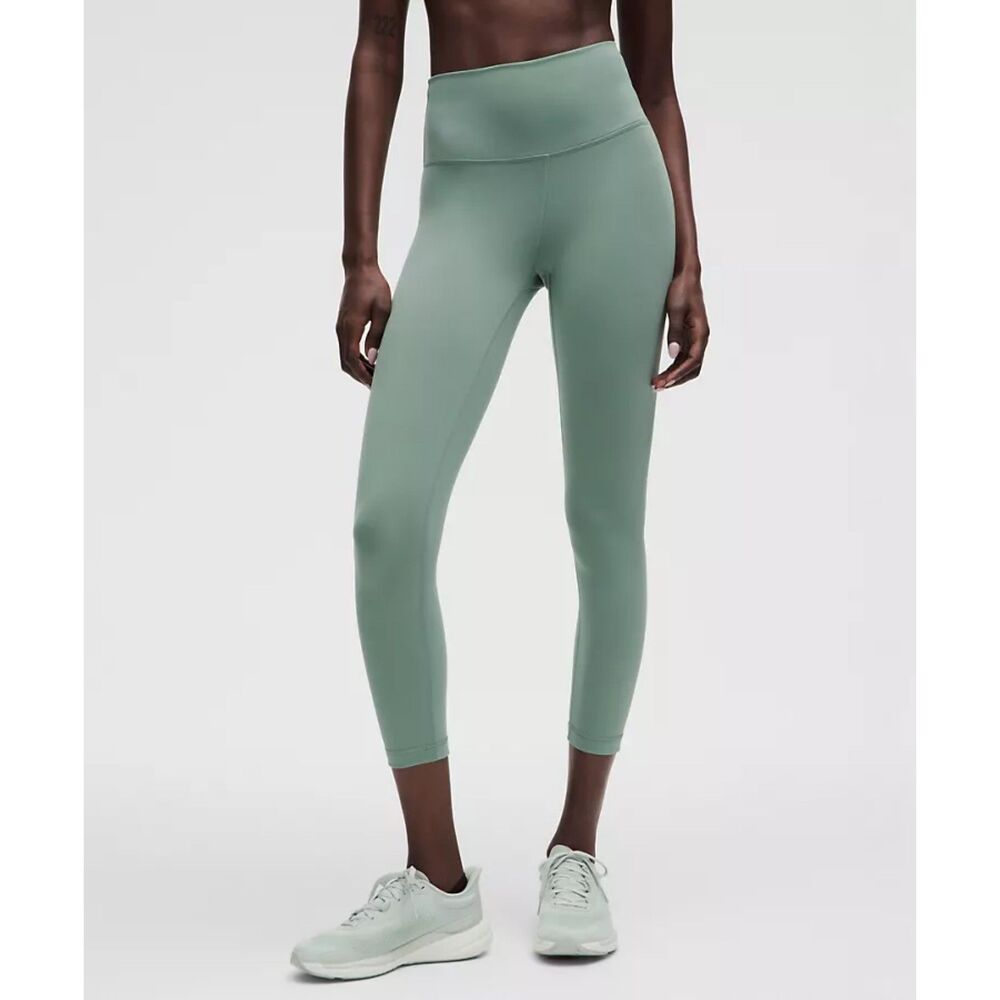 lululemon Wunder Train High Rise Crop 23" Crater Blue Size 12